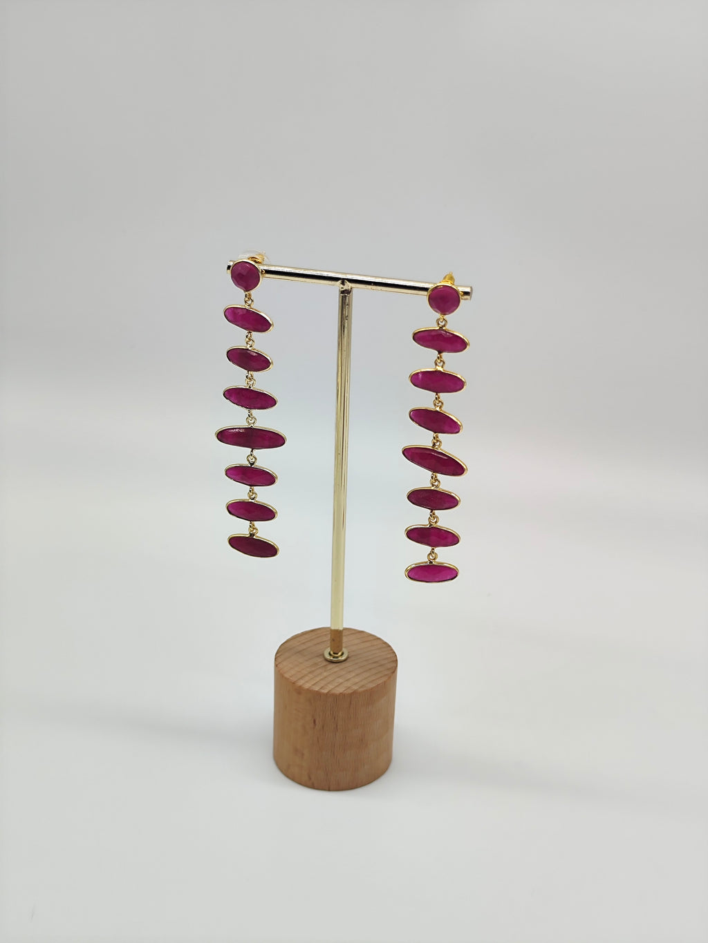 ✧ Pendientes Chandra Mala Rubí · Edición Limitada