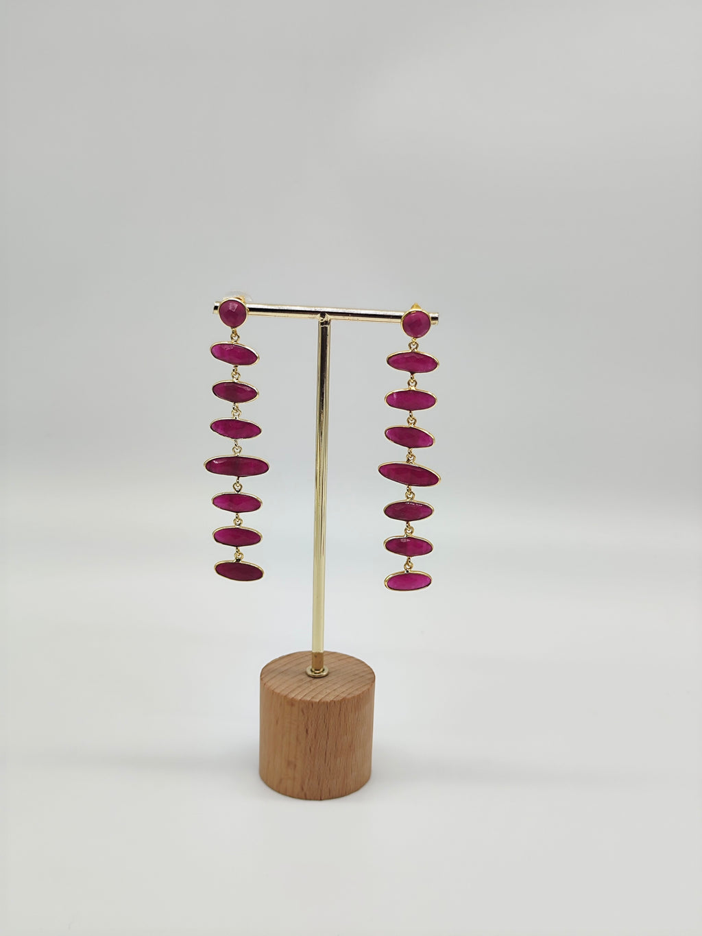 ✧ Pendientes Chandra Mala Rubí · Edición Limitada