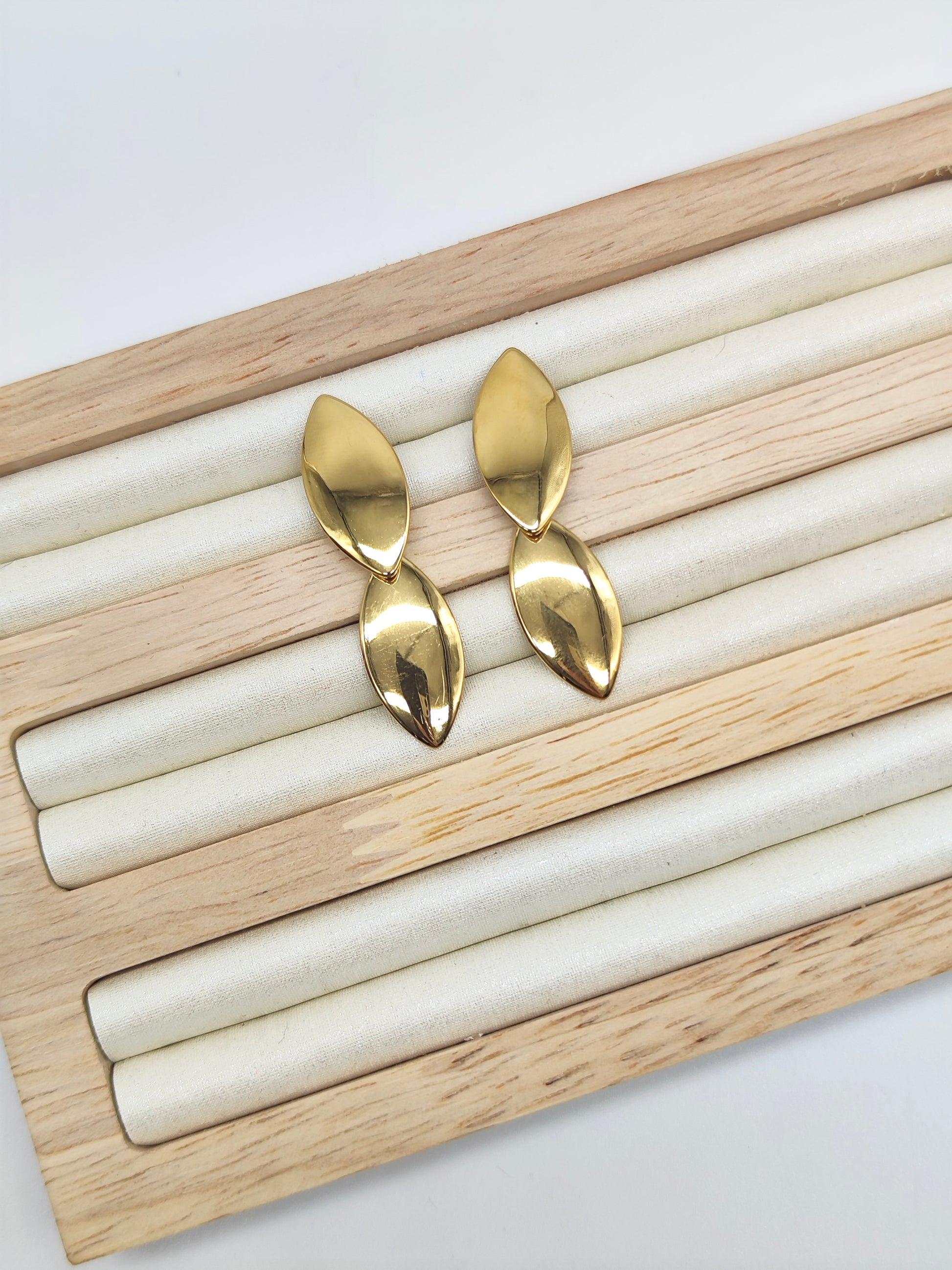 Pendientes Perla Oro Marina