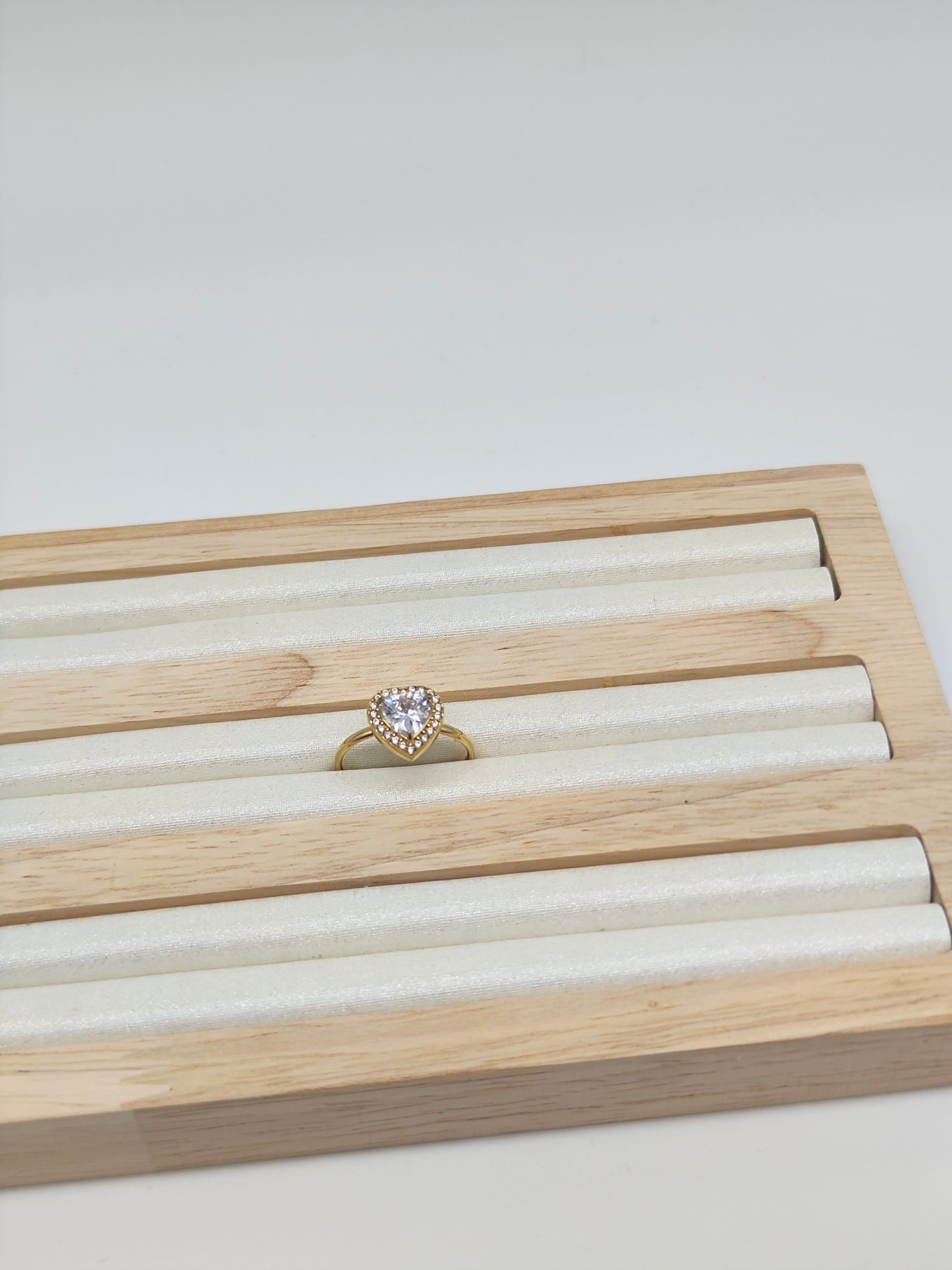 Anillo Corazón Radiante