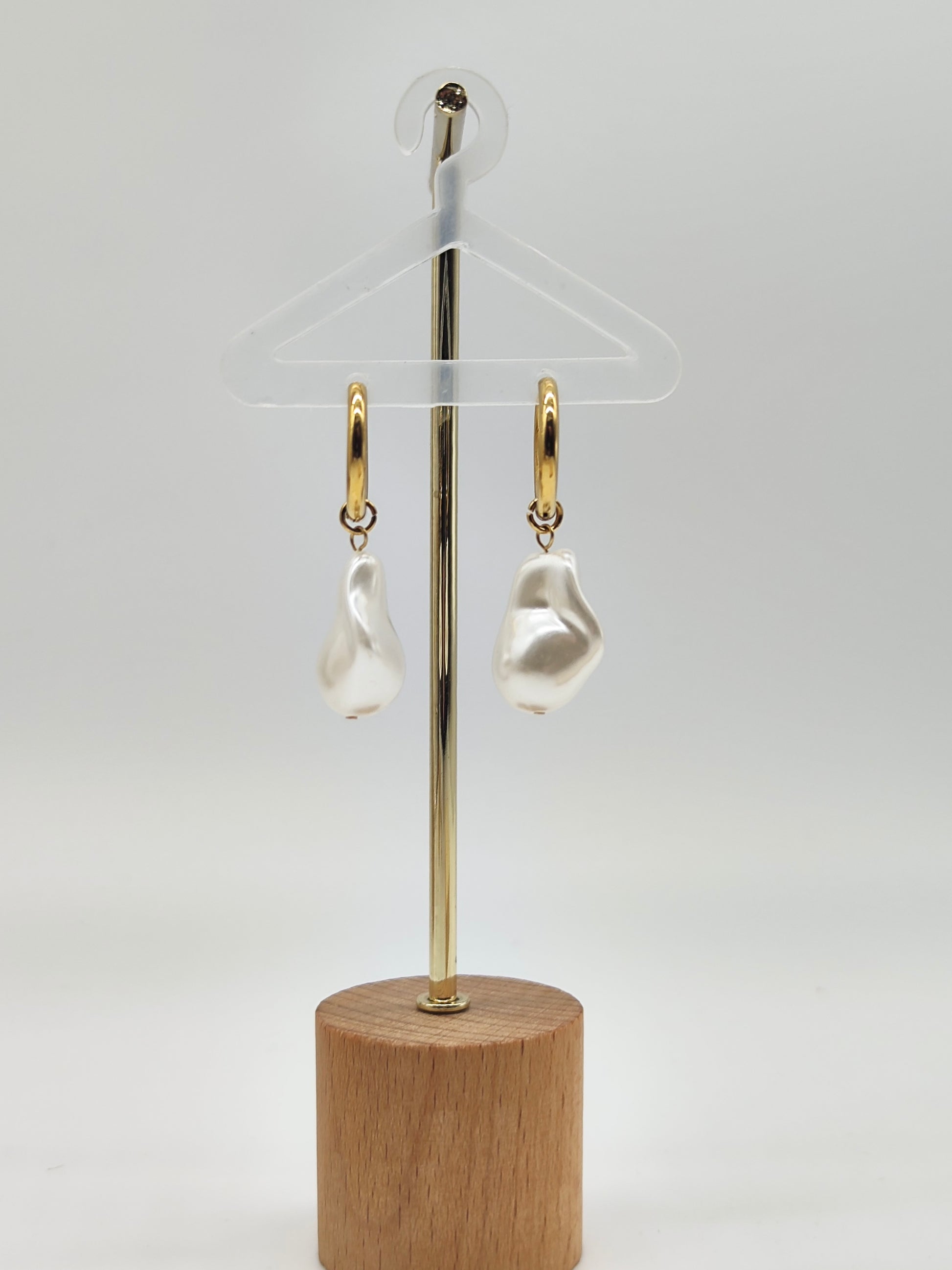 Pendientes aro Perla Mediterránea