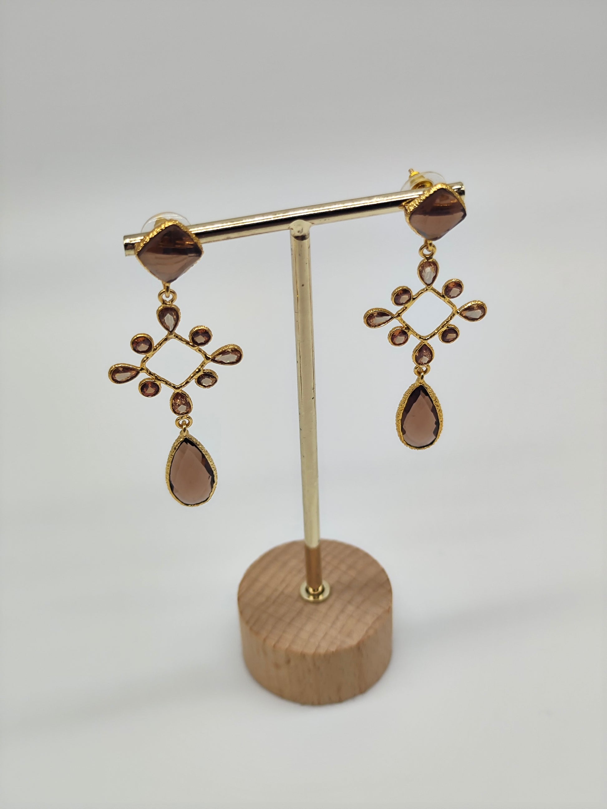 ✧ Pendientes Agni Padma Cacao · Edición Limitada