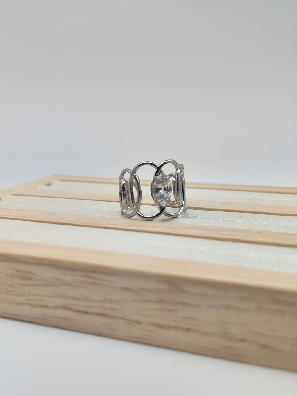 Anillo Ola Brillante