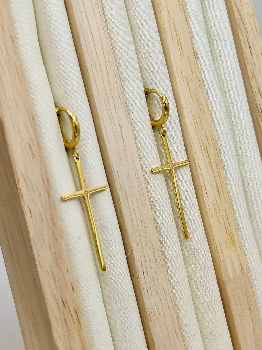 Pendientes aro Cruz