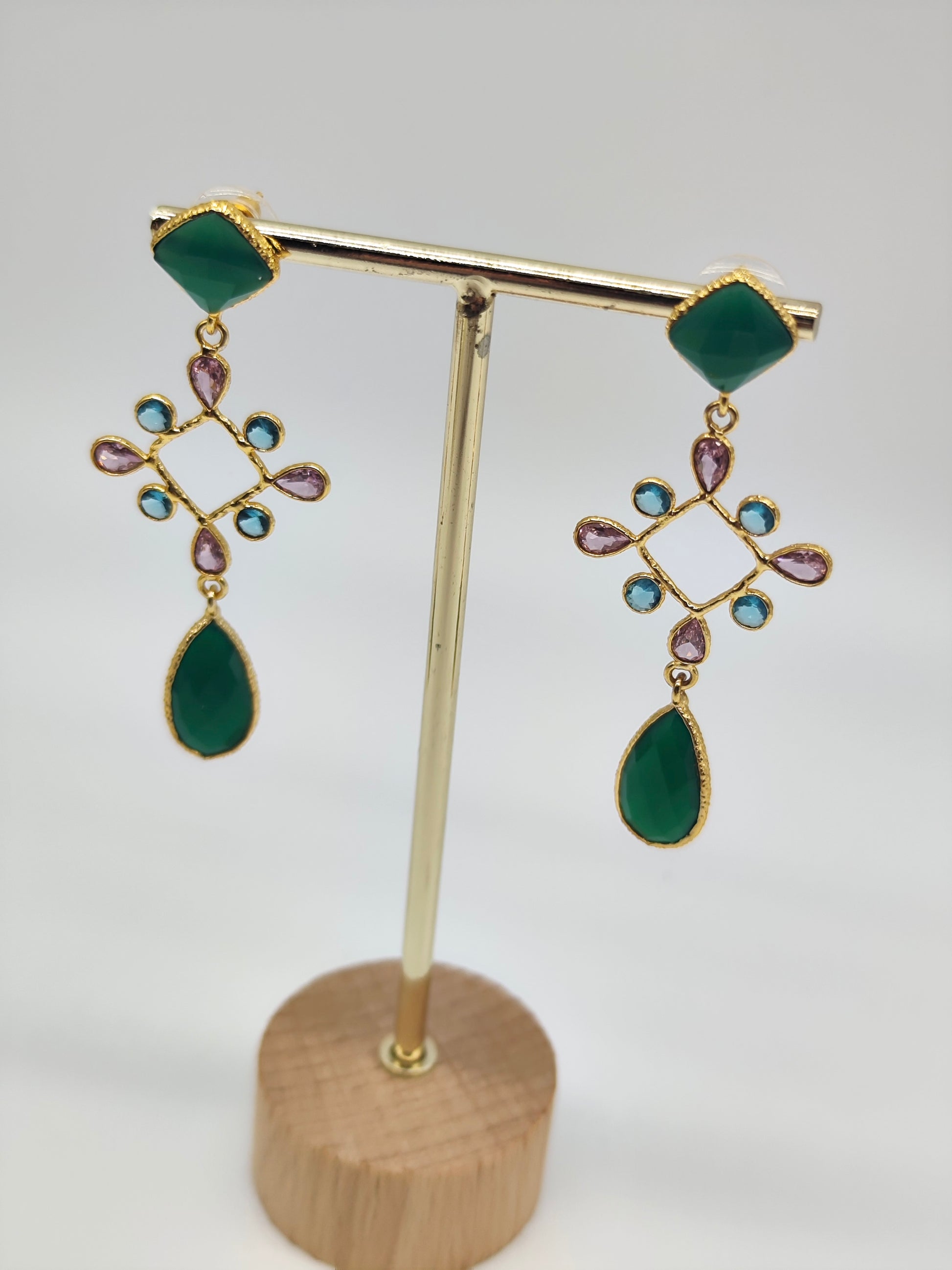 ✧ Pendientes Agni Padma Esmeralda · Edición Limitada