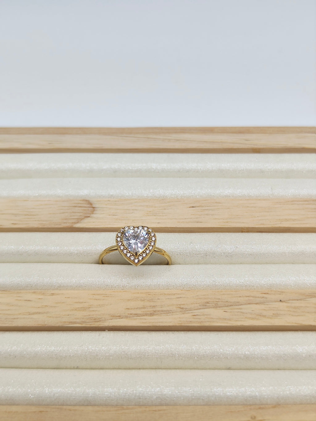 Anillo Corazón Radiante