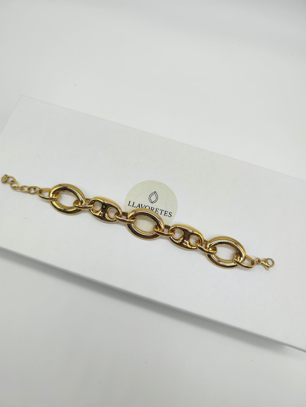 Pulsera de Eslabones en Acero Inoxidable Dorado – Elegante y Atemporal