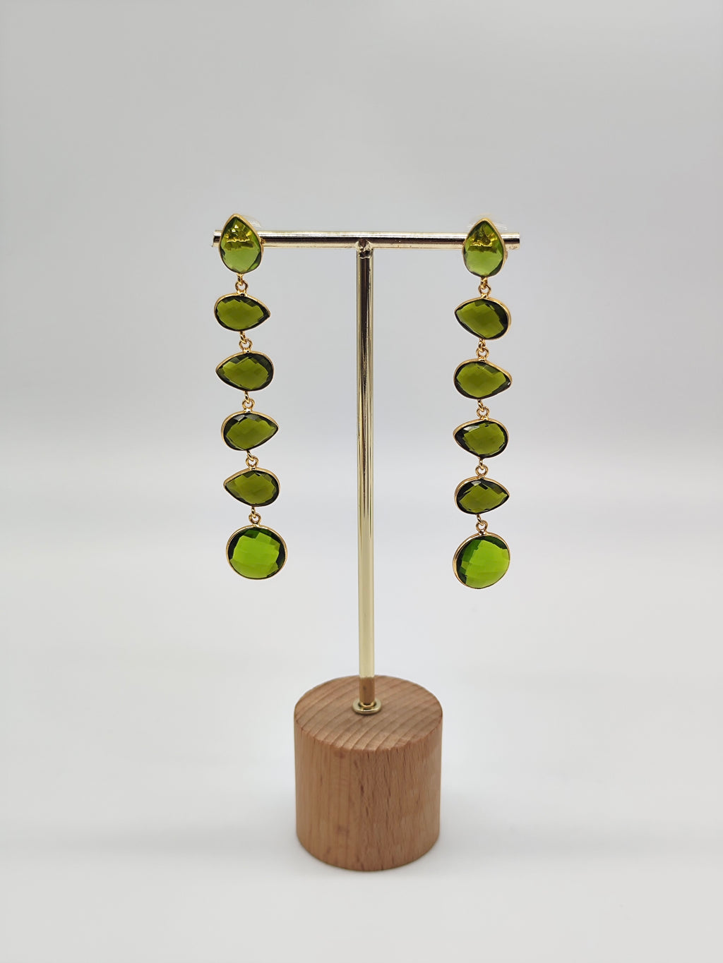 ✧ Pendientes Padma Verde Jiva · Edición Limitada