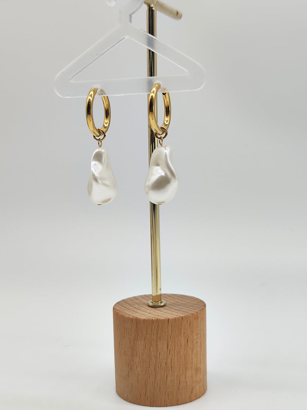 Pendientes aro Perla Mediterránea