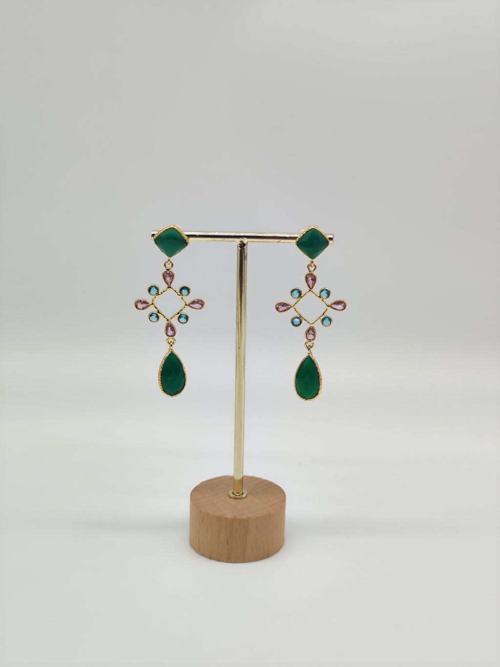 ✧ Pendientes Agni Padma Esmeralda · Edición Limitada