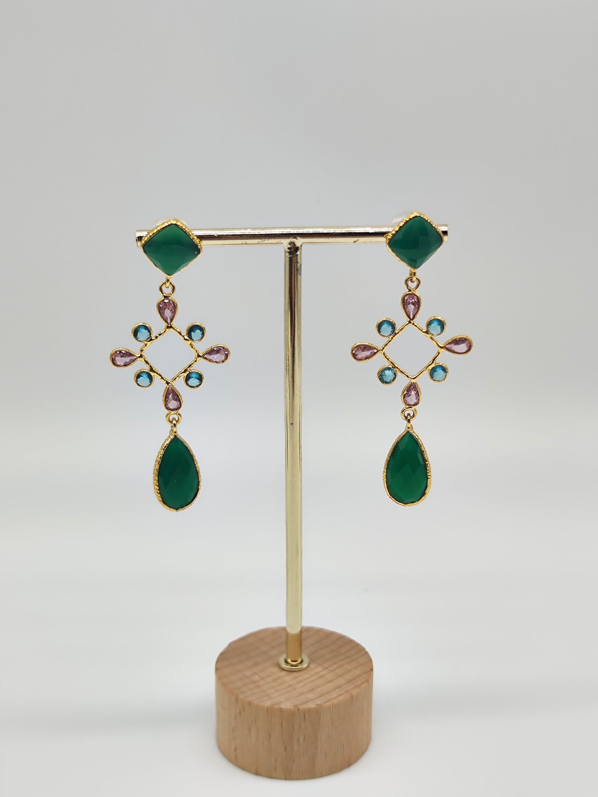 ✧ Pendientes Agni Padma Esmeralda · Edición Limitada