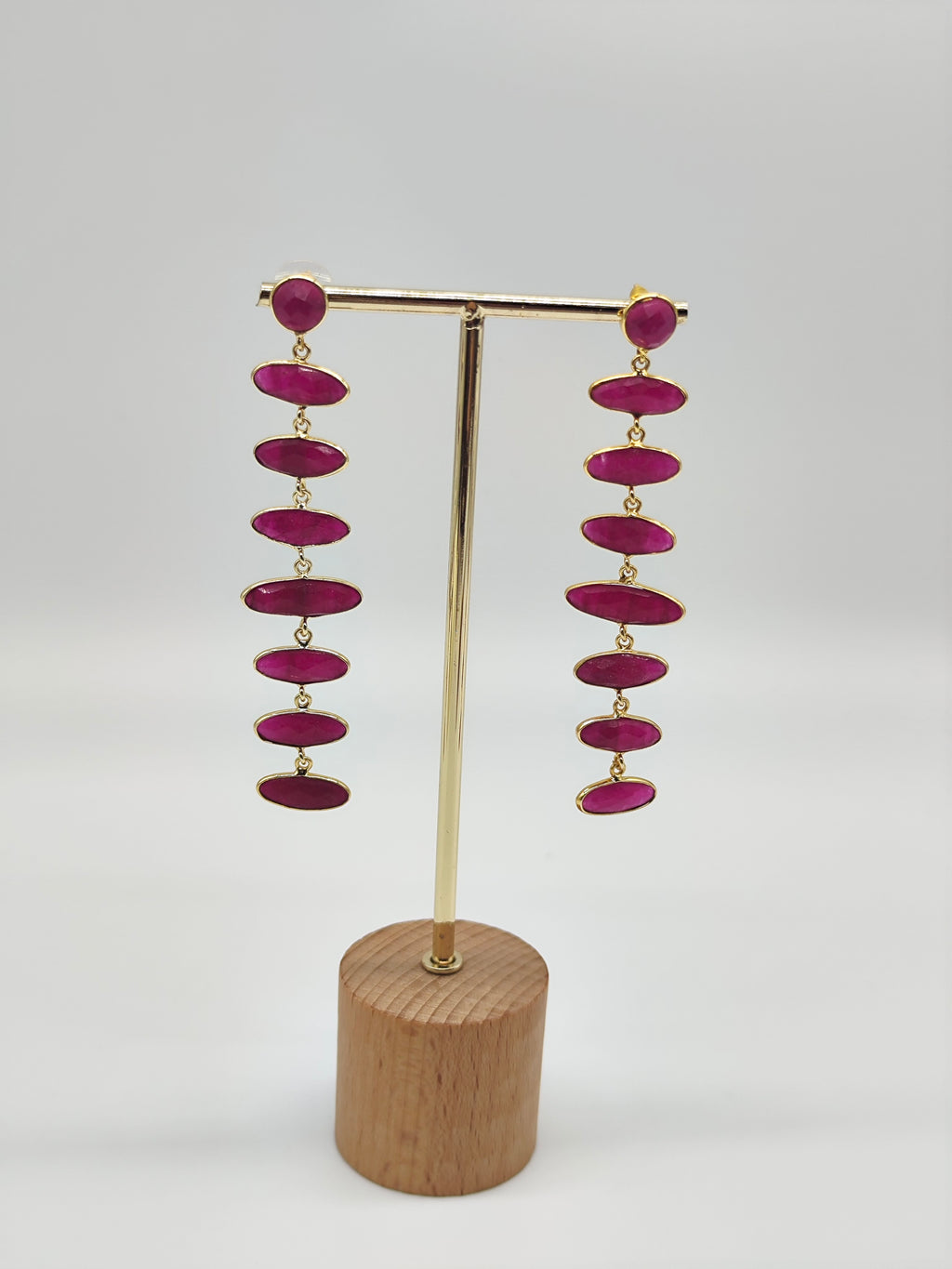 ✧ Pendientes Chandra Mala Rubí · Edición Limitada