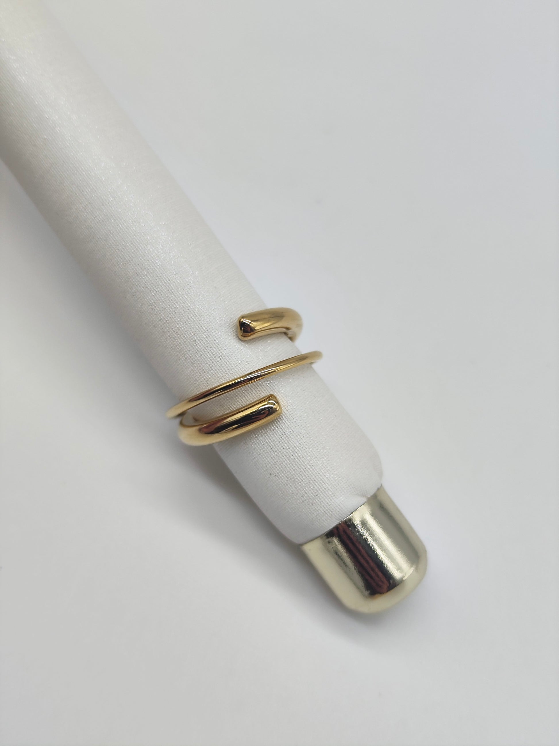 Anillo Dúo Minimal – Acero Inoxidable Dorado o Plateado