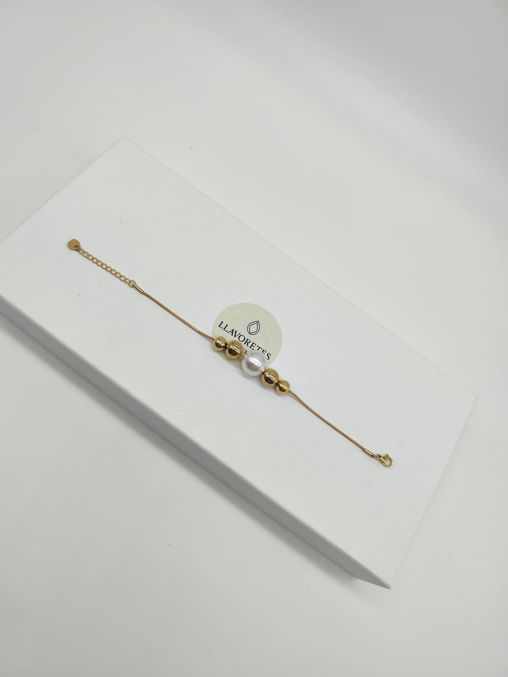 Pulsera de Acero Inoxidable con Perla – Elegante y Minimalista