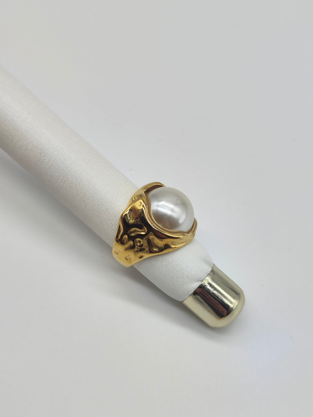 Anillo Perla Éter – Anillo de Acero Inoxidable con Perla