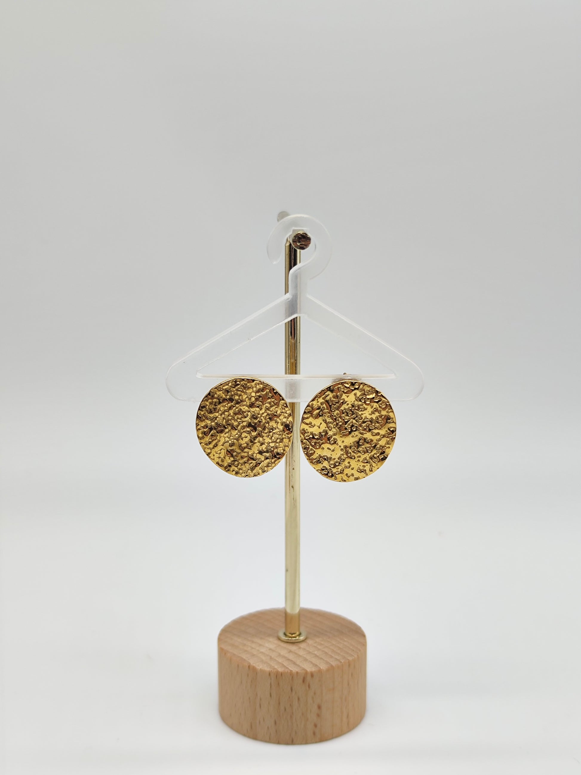 Pendientes Luna Martillada