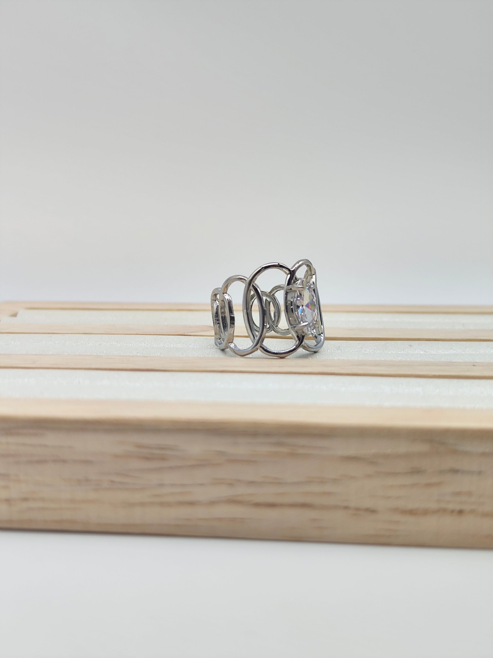 Anillo Ola Brillante