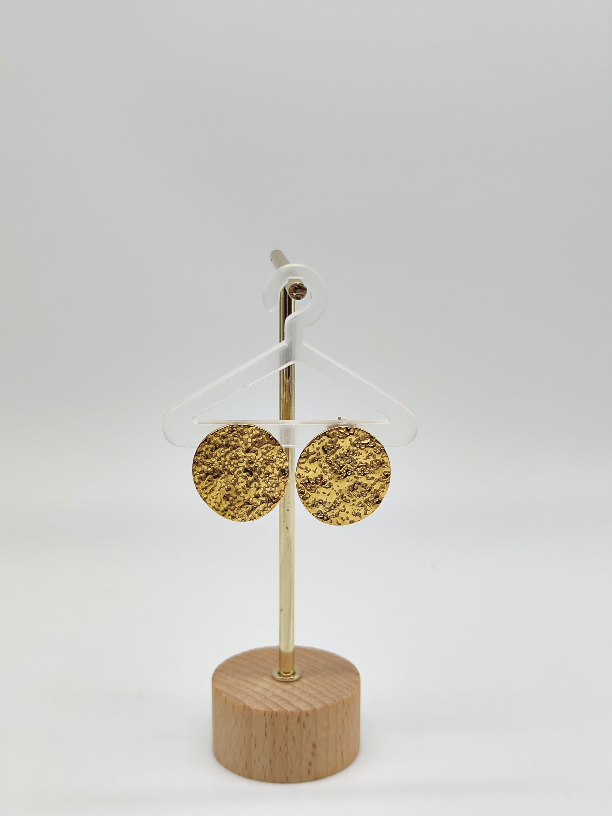 Pendientes Luna Martillada