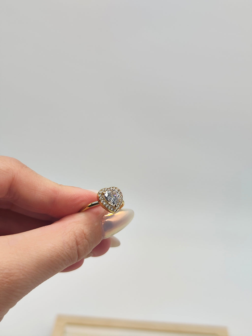 Anillo Corazón Radiante