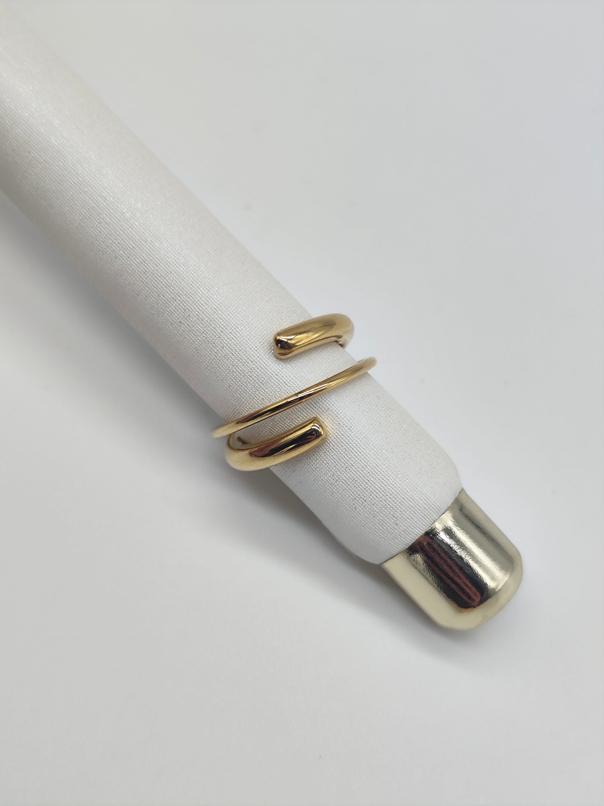 Anillo Dúo Minimal – Acero Inoxidable Dorado o Plateado