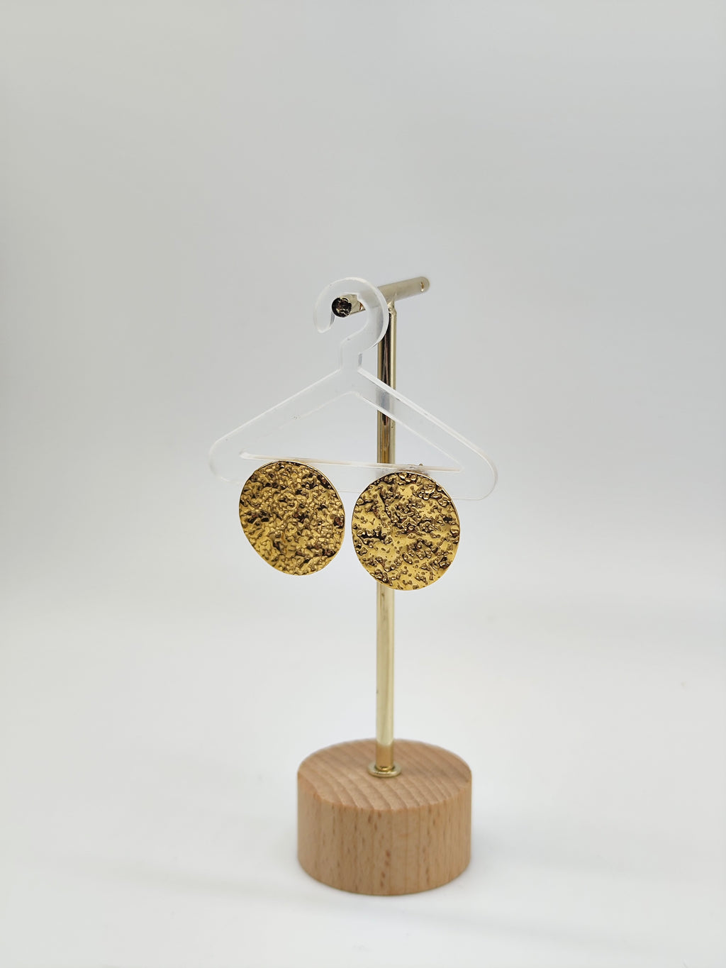 Pendientes Luna Martillada