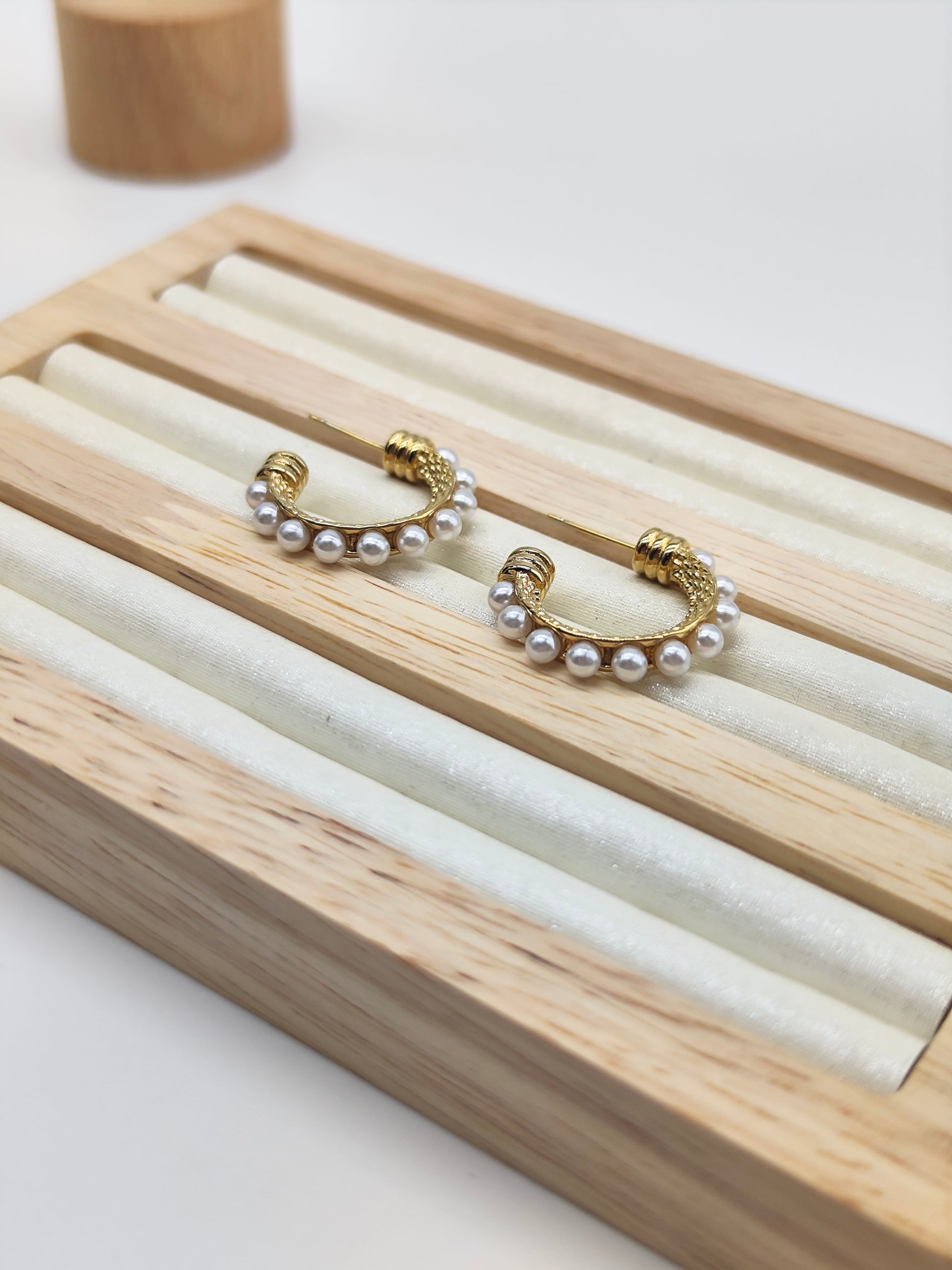 Pendientes Perla Marina