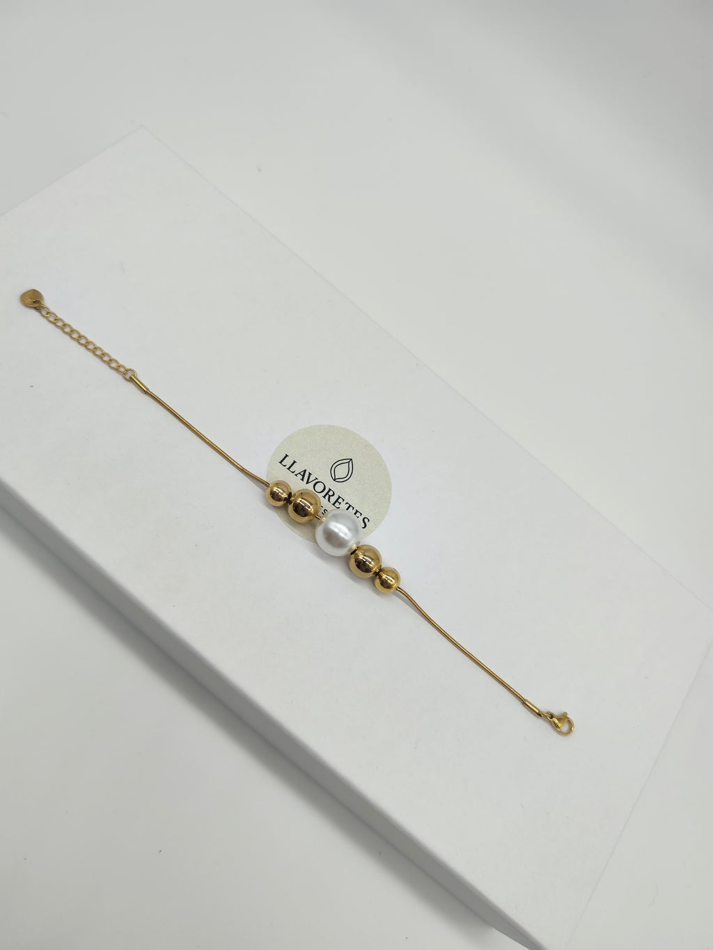 Pulsera de Acero Inoxidable con Perla – Elegante y Minimalista