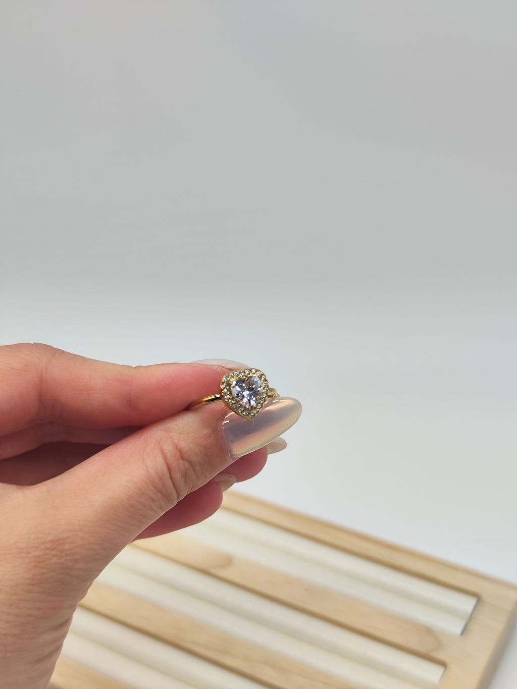 Anillo Corazón Radiante