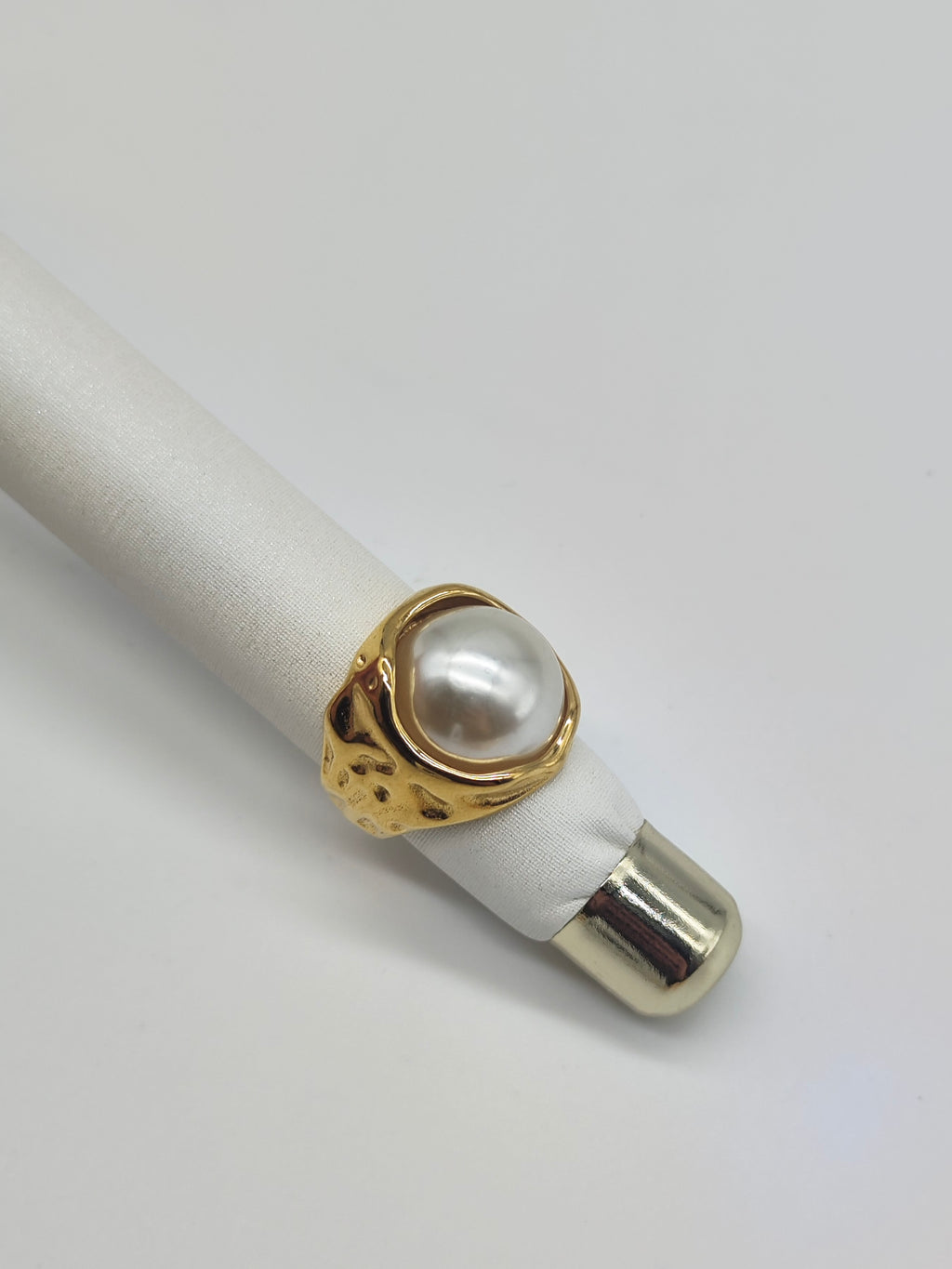 Anillo Perla Éter – Anillo de Acero Inoxidable con Perla