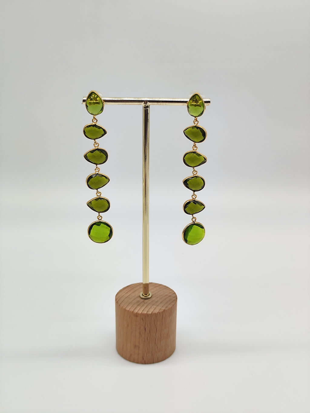 ✧ Pendientes Padma Verde Jiva · Edición Limitada