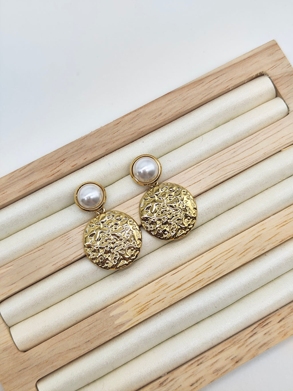 Pendientes Perla Arena