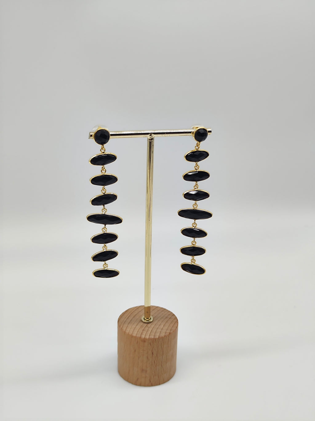 ✧ Pendientes Chandra Mala Ónix · Edición Limitada