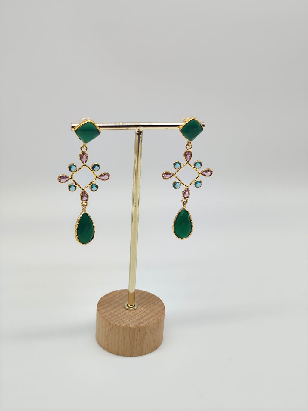 ✧ Pendientes Agni Padma Esmeralda · Edición Limitada