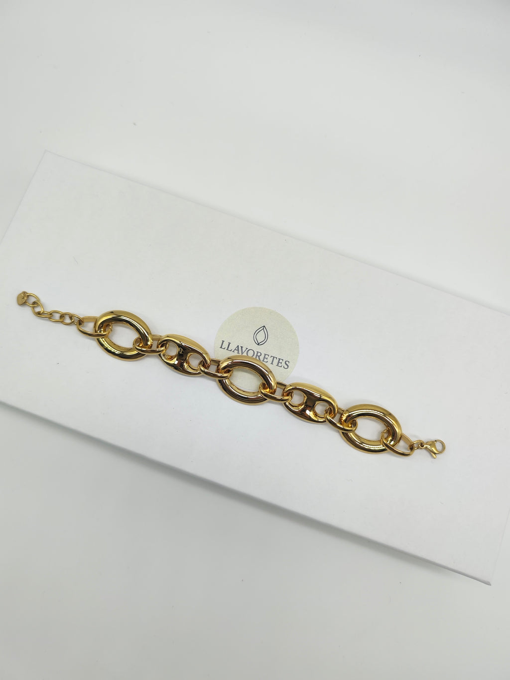Pulsera de Eslabones en Acero Inoxidable Dorado – Elegante y Atemporal