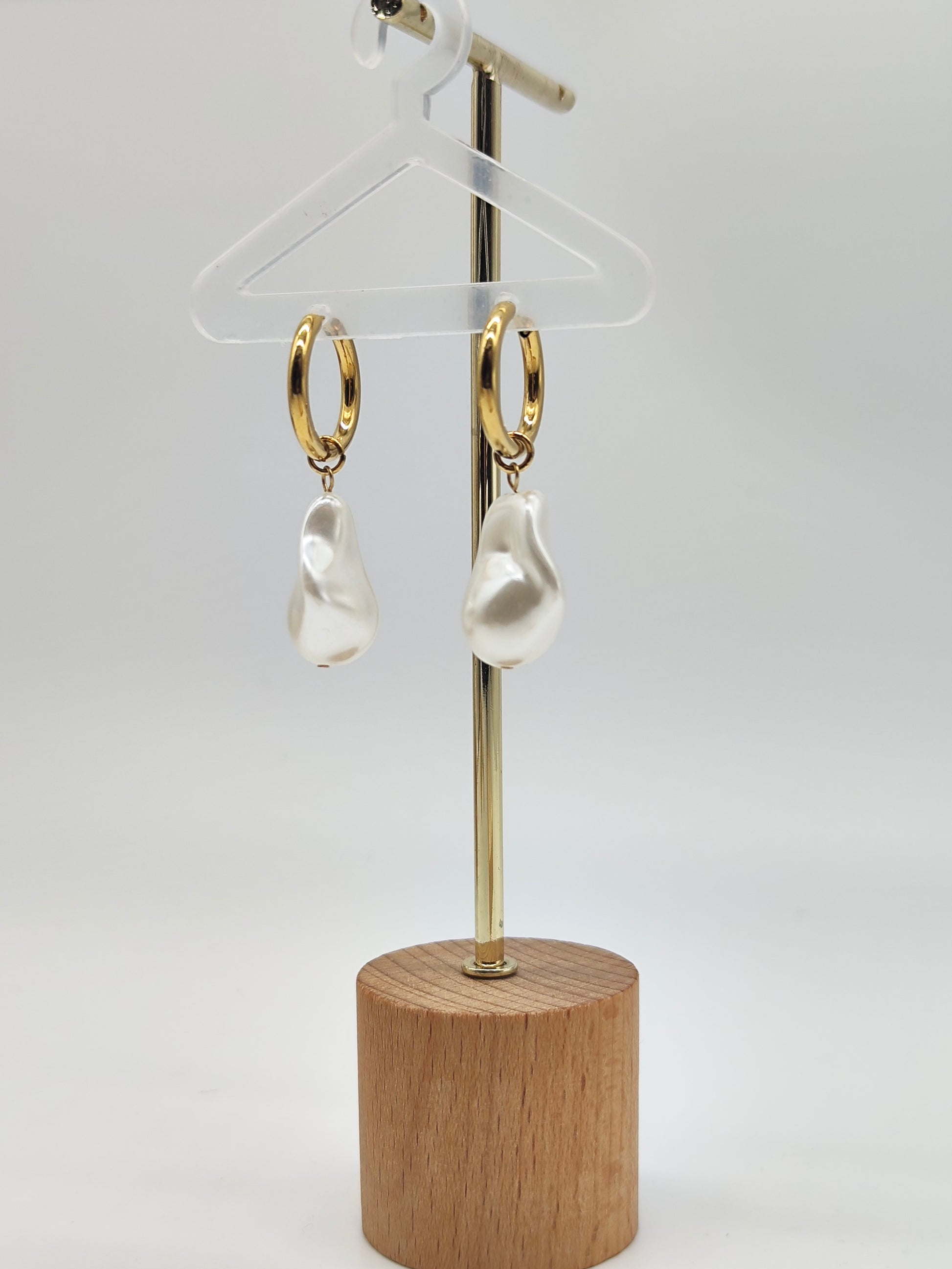 Pendientes aro Perla Mediterránea