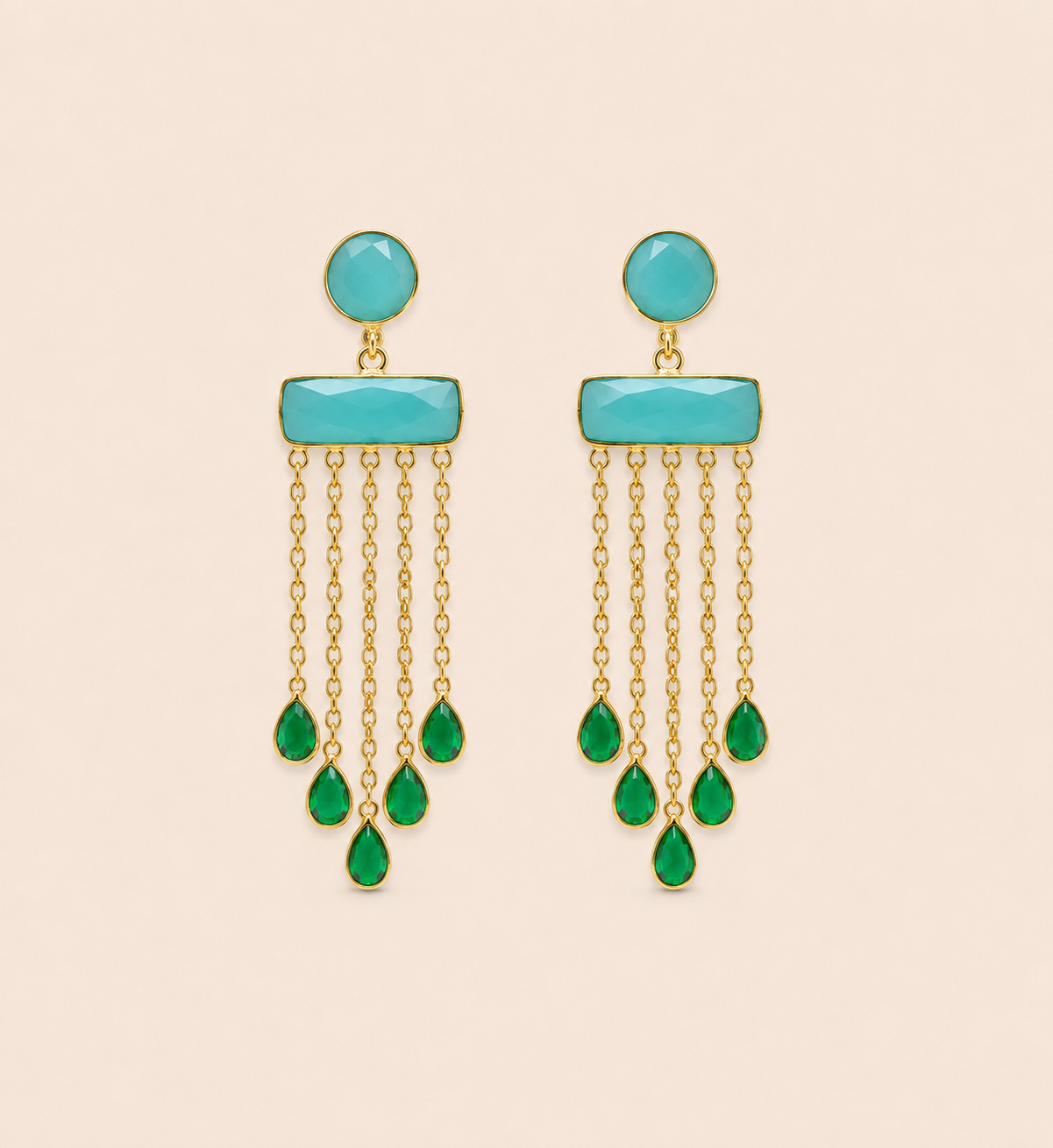 Pendientes Prithvi Padma – Colección Nila Padma