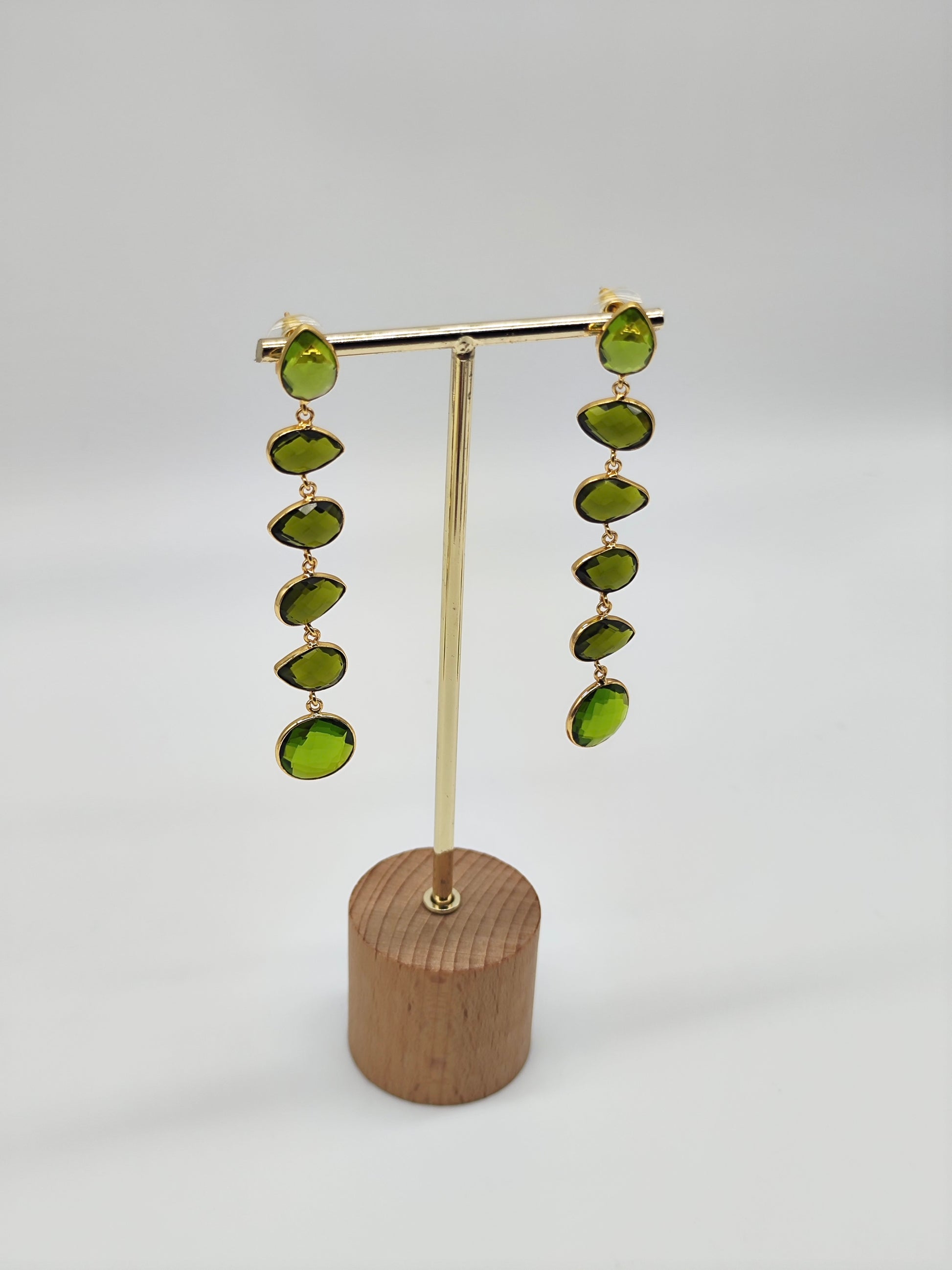 ✧ Pendientes Padma Verde Jiva · Edición Limitada