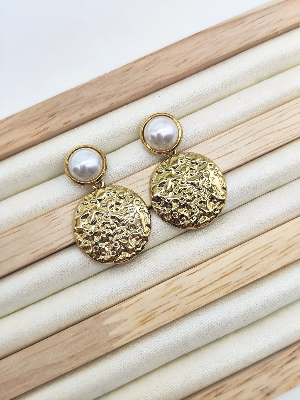 Pendientes Perla Arena