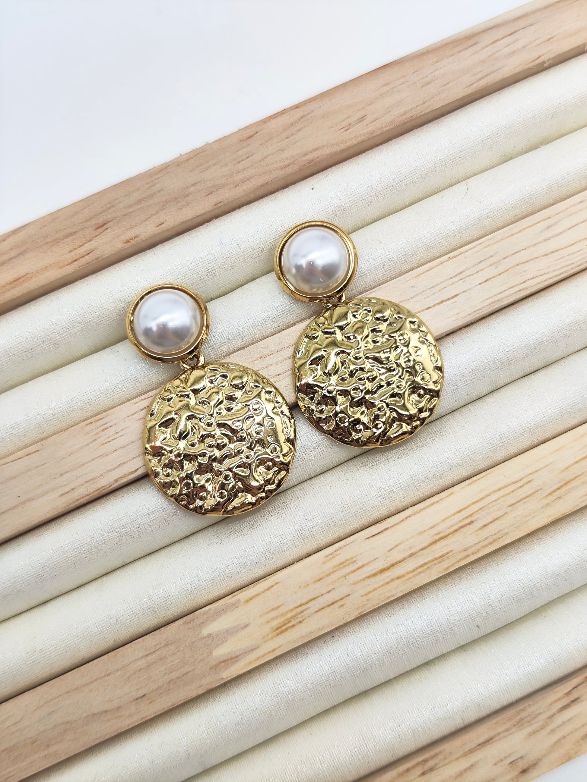 Pendientes Perla Arena