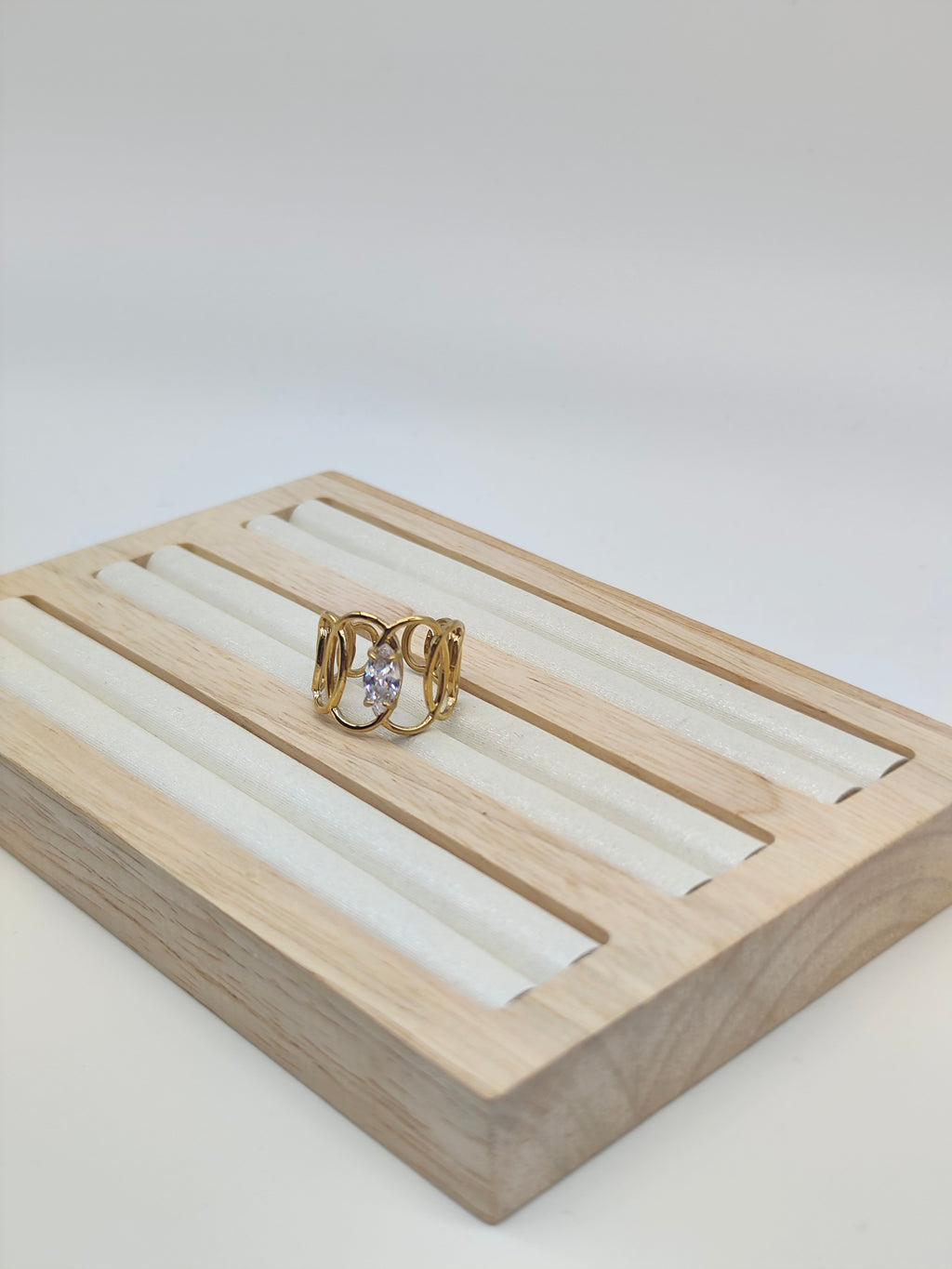 Anillo Ola Brillante