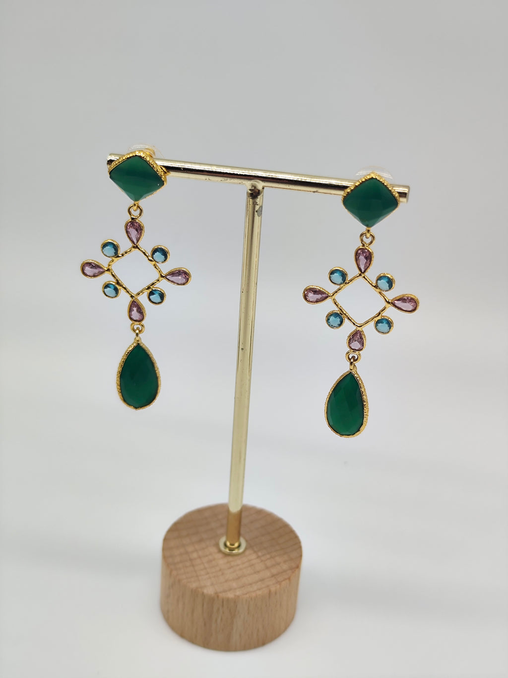 ✧ Pendientes Agni Padma Esmeralda · Edición Limitada