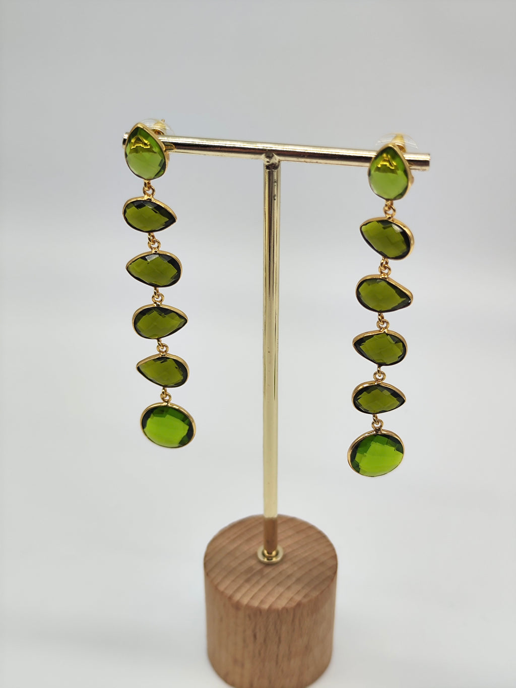 ✧ Pendientes Padma Verde Jiva · Edición Limitada