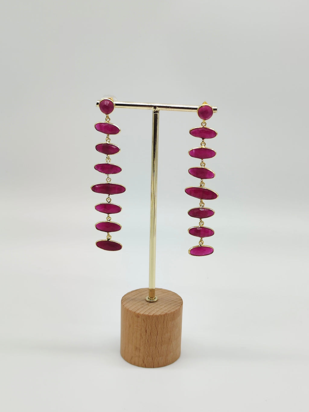 ✧ Pendientes Chandra Mala Rubí · Edición Limitada