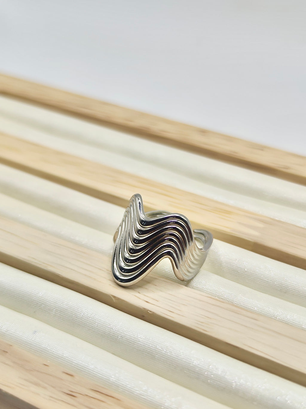 Anillo Olas – Dorado y Plateado