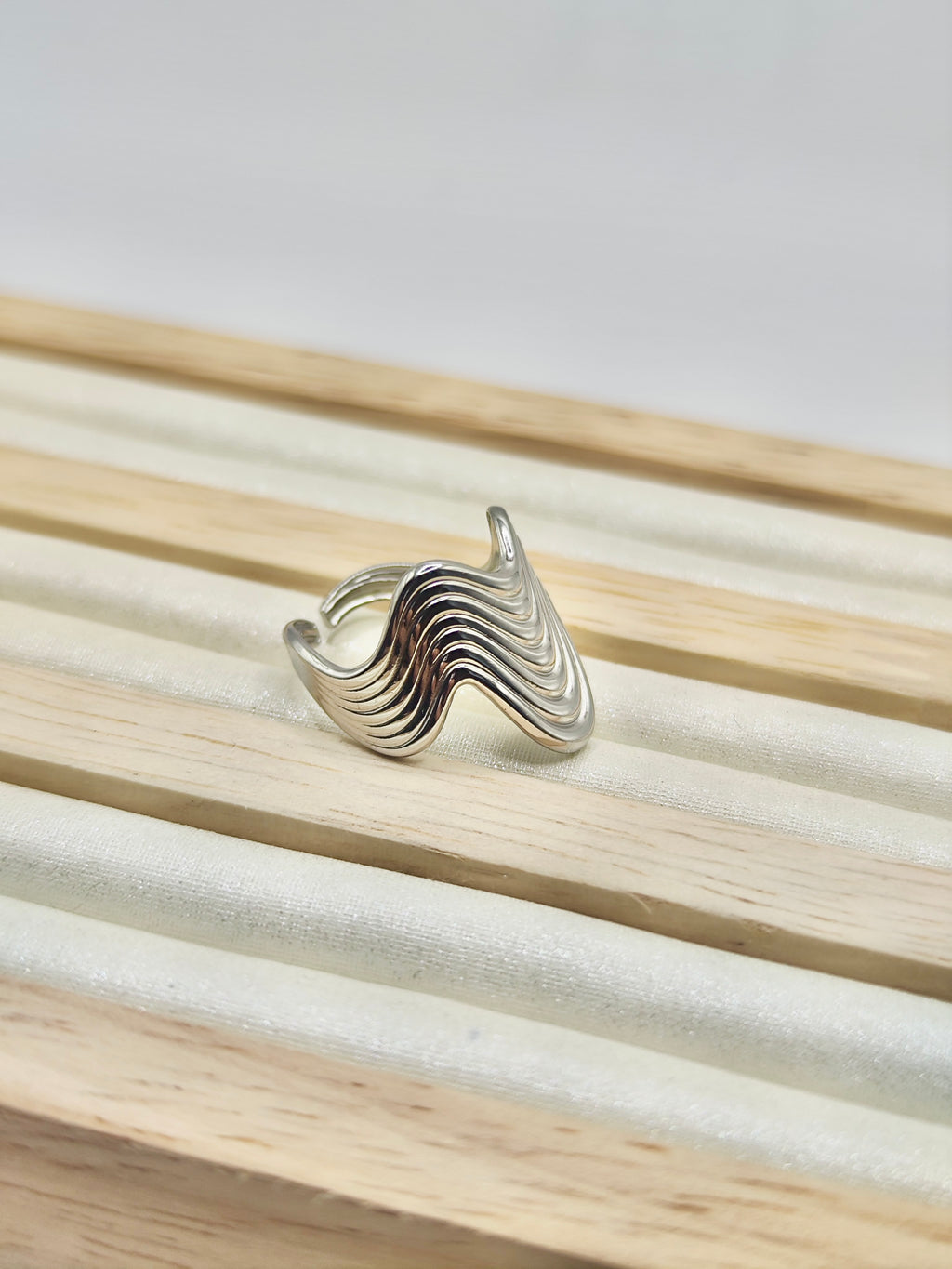 Anillo Olas – Dorado y Plateado