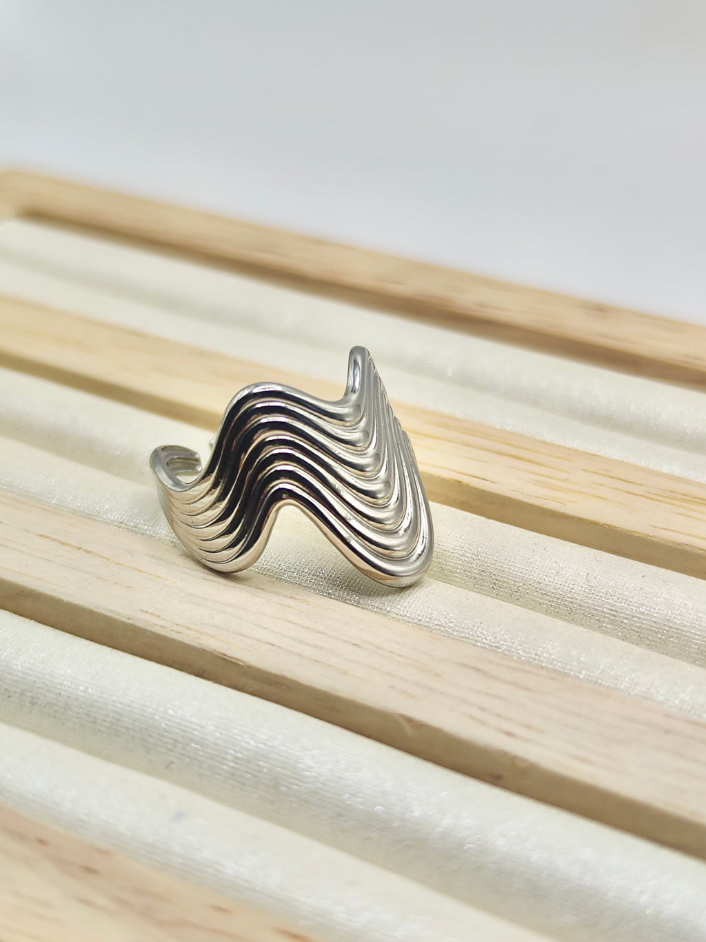 Anillo Olas – Dorado y Plateado