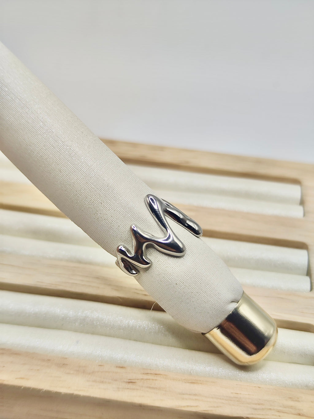 Anillo Lava – Dorado y Plateado Ajustable