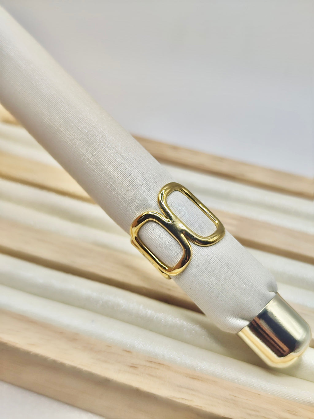 Anillo Eslabón – Dorado Ajustable