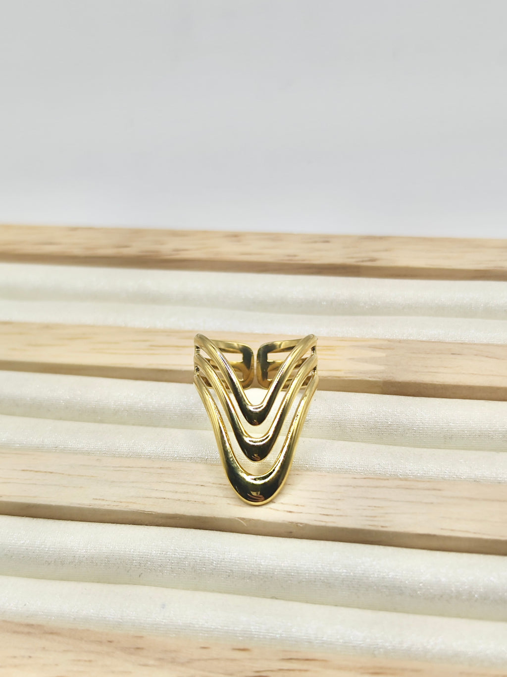 Anillo Fénix – Dorado Ajustable