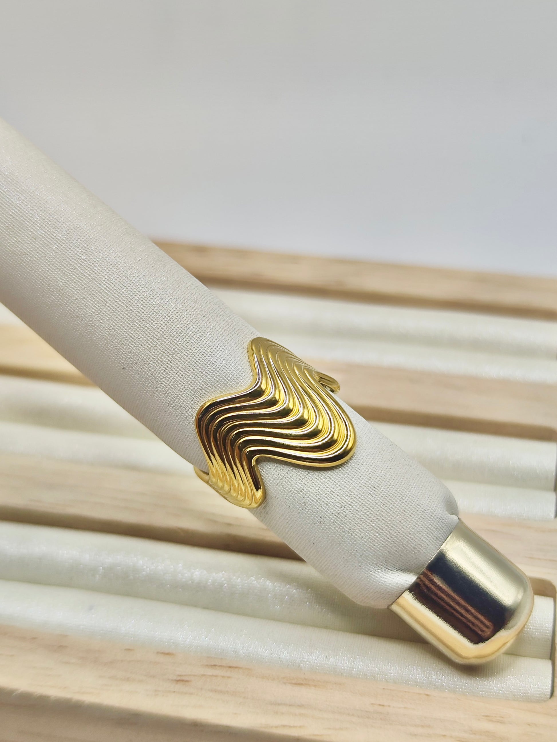 Anillo Olas – Dorado y Plateado